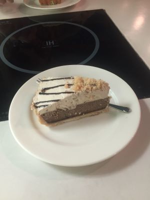Coffee ice cream pie at Loving Hut - Heping Branch in Taipei