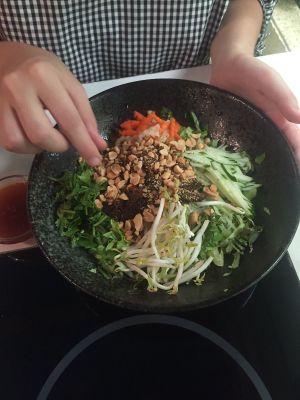 Rice noodles salad at Loving Hut - Heping Branch in Taipei
