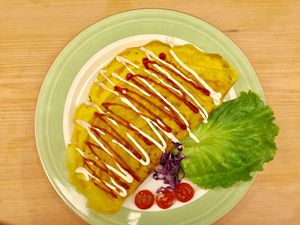 純素旦包飯 Omelette Rice at Loving Hut - Heping Branch in Taipei