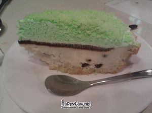 mint chocolate cake at Loving Hut - Heping Branch in Taipei