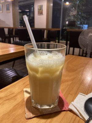 Passion fruit milkshake  at Loving Hut - Heping Branch in Taipei
