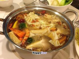 super great vegan hot pot!!!
and the chinese pan cake was so good too.
the best of those loving huts in taipei for myself. 
will definitely visit again :)  at Loving Hut - Heping Branch in Taipei