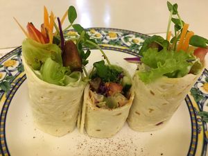 Steak wrap at Loving Hut - Heping Branch in Taipei