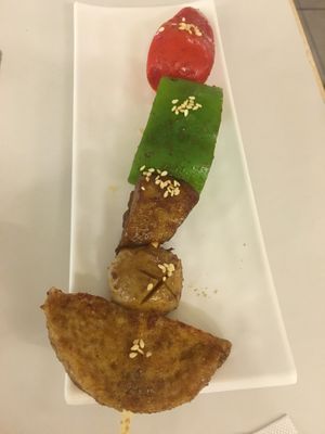 Mixed skewer at Loving Hut - Heping Branch in Taipei