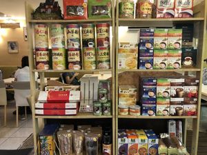 small store inside at Loving Hut - Heping Branch in Taipei