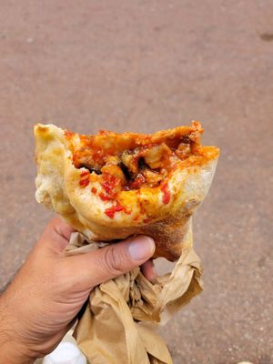 Marinara and veggies (eggplant, mushrooms, tomatoes) at Trigo in Barcelona