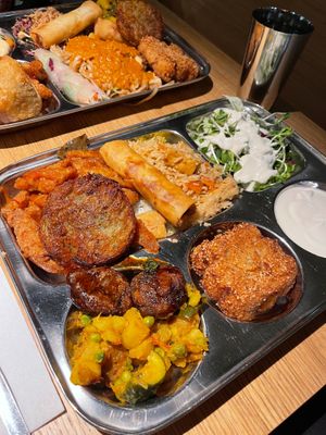 Selection from the buffet  at Dhaba Beas - Lucerna in Prague