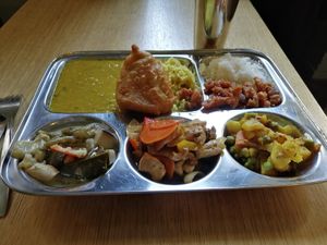 Auswahl vom Buffet at Dhaba Beas - Lucerna in Prague