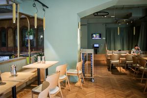 interior - upstairs at Dhaba Beas - Lucerna in Prague