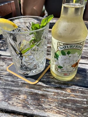 Organic elderflower soda  at De Herberg in Middelburg
