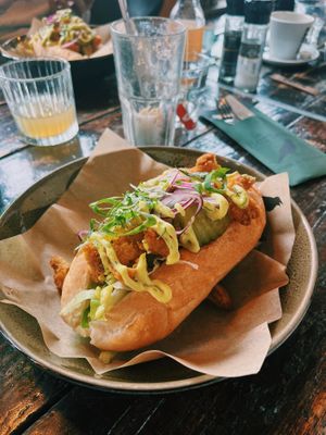 Vegan crispy chickenn  at De Herberg in Middelburg