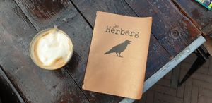 Vegan latte  at De Herberg in Middelburg