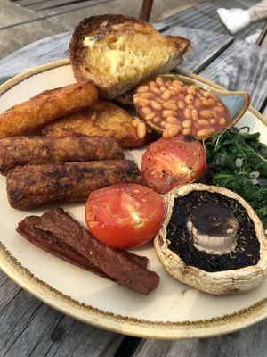 Breakfast (hash browns were extra)  at Urban - Jewellery Quarter in Birmingham
