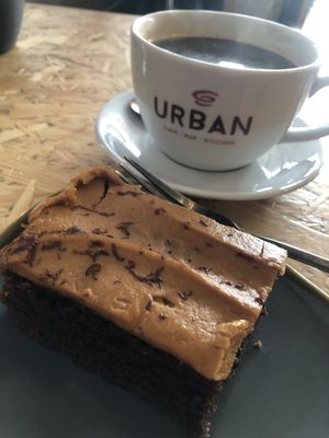 Ginger latte slice  at Urban - Jewellery Quarter in Birmingham