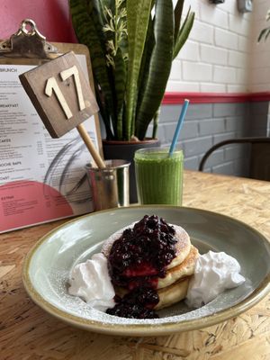 Pancakes and smoothie   at Urban - Jewellery Quarter in Birmingham