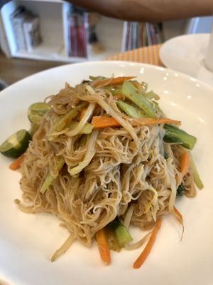 Fried mee Siam  at So Veggie Cafe in Johor Bahru