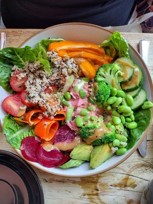 Super food salad at PEACH in Newport