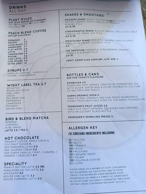 Drinks choice in August 2023  at PEACH in Newport