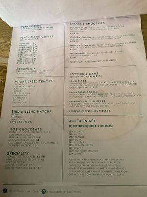 Drinks menu May 2024  at PEACH in Newport