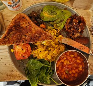 Delicious breakfast (already started eating it :-) at PEACH in Newport