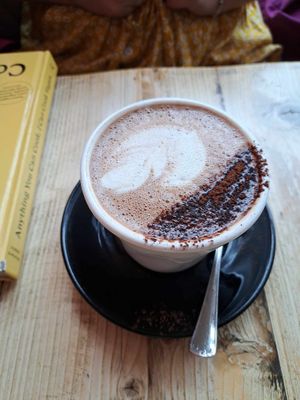 Oat milk mocha  at PEACH in Newport