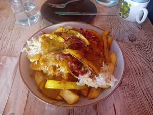Curry Chips at PEACH in Newport