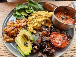 Full English at PEACH in Newport