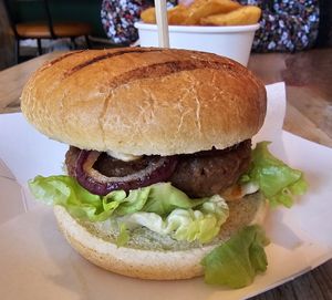 Hot n spicy beyond burger at PEACH in Newport