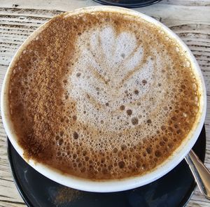 Chai latte at PEACH in Newport