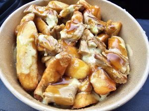 Poutine at PEACH in Newport