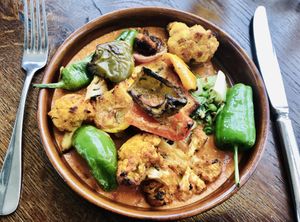 Tandoori vegetables  at Cinnamon Kitchen in Oxford