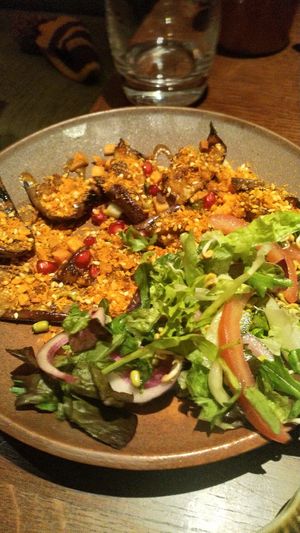 Grilled Aubergine (the best of all ;) at Cinnamon Kitchen in Oxford