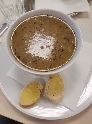 Onion soup at Vesta in Roznov Pod Radhostem