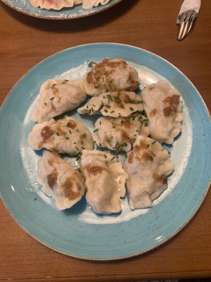 cabbage & mushroom  at Pierogarnia Krakowiacy in Krakow