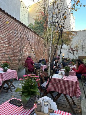 Outdoor seating   at Pierogarnia Krakowiacy in Krakow