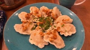 vegan pierogi  at Pierogarnia Krakowiacy in Krakow