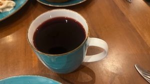 beetroot soup  at Pierogarnia Krakowiacy in Krakow