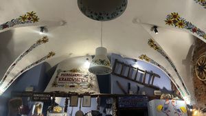 ceiling  at Pierogarnia Krakowiacy in Krakow