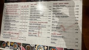 menu  at Pierogarnia Krakowiacy in Krakow