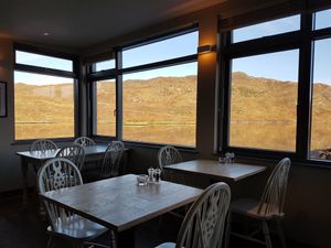 Views from the diving tables at Kylesku Hotel in Lairg