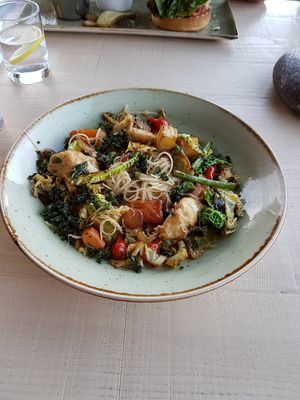 Thai green curry at Kylesku Hotel in Lairg