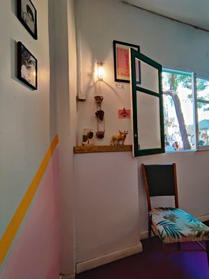 Cute corner inside at Kukla in Valencia