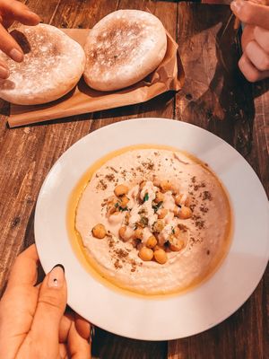 The best Hummus  at Kukla in Valencia