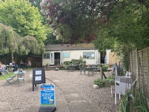 Outside at Bringsty Vintage Cafe in Bringsty