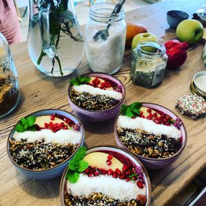 Smothie bols nutricion y energia de calidad😉 at Arkhe Hotel in Pals