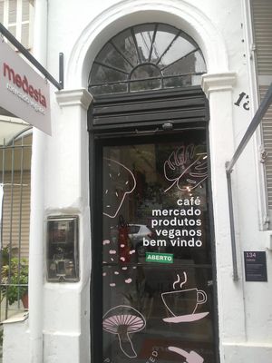 Entrada do Modesta at Modesta Vegana Mercado in Porto Alegre