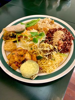 Lots of option and the menu is different everyday at VeganHome in Hanoi