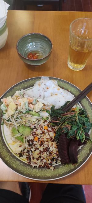 Plate at VeganHome in Hanoi