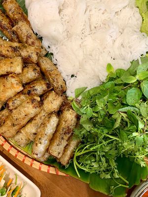 Spring roll  at VeganHome in Hanoi