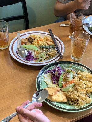 Fulfilling buffet at VeganHome in Hanoi